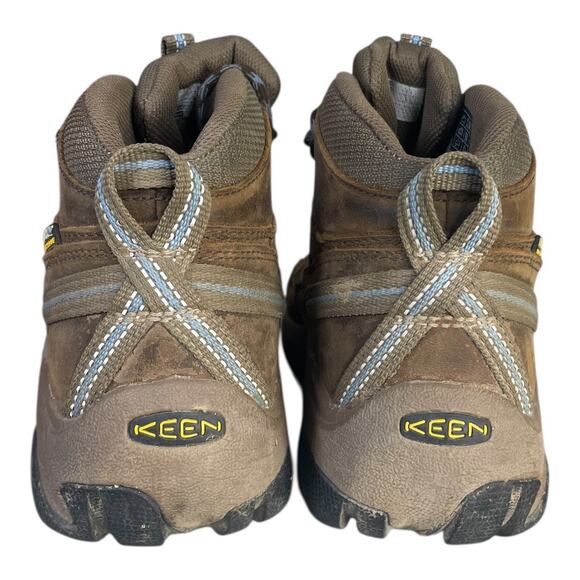 Keen Women’s Targhee II Mid Waterproof Brown Leather Hiking Boots Size-7 - Picture 5 of 9